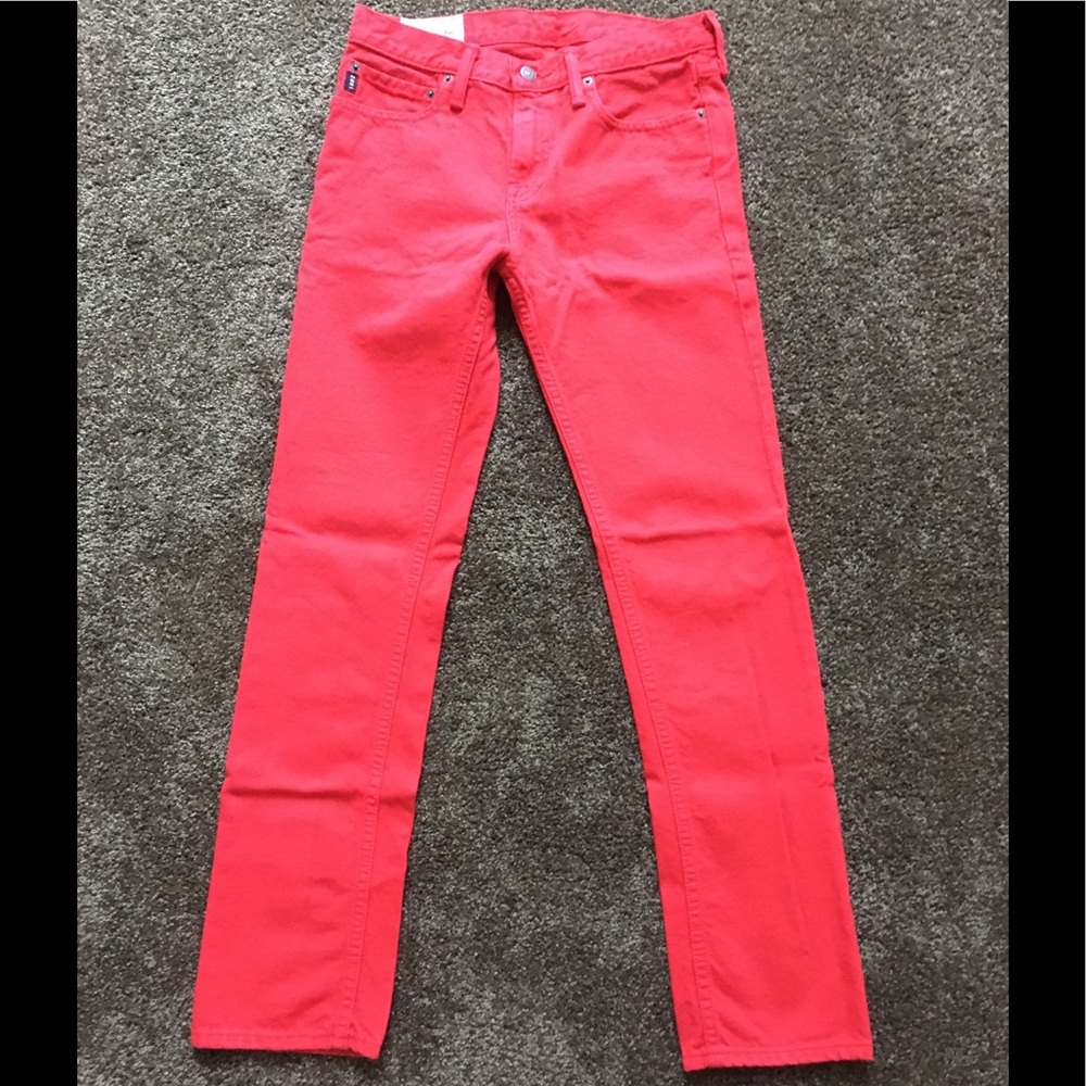 Abercrombie Kids red skinny jeans, size 16